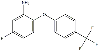 5-fluoro-2-[4-(trifluoromethyl)phenoxy]aniline Struktur