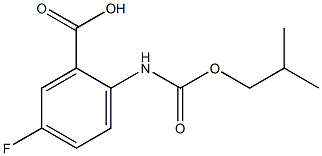 5-fluoro-2-{[(2-methylpropoxy)carbonyl]amino}benzoic acid Struktur