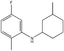 5-fluoro-2-methyl-N-(3-methylcyclohexyl)aniline Struktur