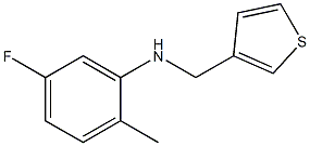 5-fluoro-2-methyl-N-(thiophen-3-ylmethyl)aniline Struktur