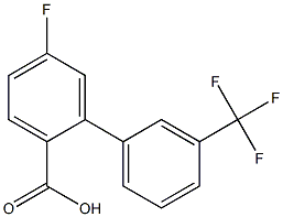 5-fluoro-3'-(trifluoromethyl)-1,1'-biphenyl-2-carboxylic acid Struktur