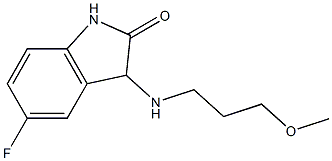 5-fluoro-3-[(3-methoxypropyl)amino]-2,3-dihydro-1H-indol-2-one Struktur