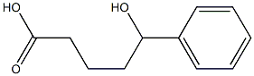 5-hydroxy-5-phenylpentanoic acid Struktur