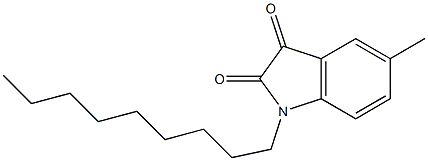 5-methyl-1-nonyl-2,3-dihydro-1H-indole-2,3-dione Struktur