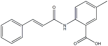 5-methyl-2-(3-phenylprop-2-enamido)benzoic acid Struktur