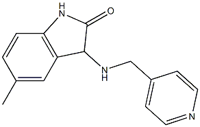 5-methyl-3-[(pyridin-4-ylmethyl)amino]-2,3-dihydro-1H-indol-2-one Struktur