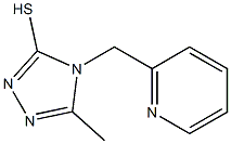 5-methyl-4-(pyridin-2-ylmethyl)-4H-1,2,4-triazole-3-thiol Struktur