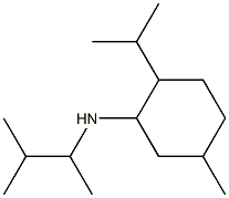 5-methyl-N-(3-methylbutan-2-yl)-2-(propan-2-yl)cyclohexan-1-amine Struktur