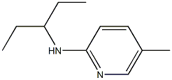 5-methyl-N-(pentan-3-yl)pyridin-2-amine Struktur