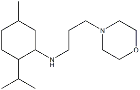 5-methyl-N-[3-(morpholin-4-yl)propyl]-2-(propan-2-yl)cyclohexan-1-amine Struktur