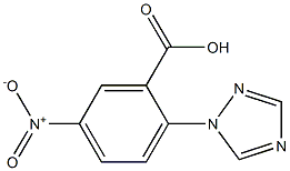 5-nitro-2-(1H-1,2,4-triazol-1-yl)benzoic acid Struktur