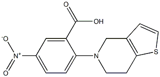 5-nitro-2-{4H,5H,6H,7H-thieno[3,2-c]pyridin-5-yl}benzoic acid Struktur