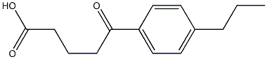 5-oxo-5-(4-propylphenyl)pentanoic acid Struktur