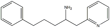 5-phenyl-1-(pyridin-2-yl)pentan-2-amine Struktur