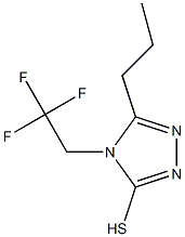 5-propyl-4-(2,2,2-trifluoroethyl)-4H-1,2,4-triazole-3-thiol Struktur