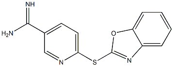 6-(1,3-benzoxazol-2-ylsulfanyl)pyridine-3-carboximidamide Struktur