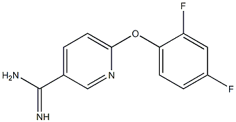 6-(2,4-difluorophenoxy)pyridine-3-carboximidamide Struktur