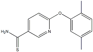 6-(2,5-dimethylphenoxy)pyridine-3-carbothioamide Structure