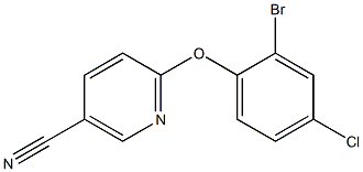 6-(2-bromo-4-chlorophenoxy)nicotinonitrile Struktur