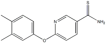 6-(3,4-dimethylphenoxy)pyridine-3-carbothioamide Struktur