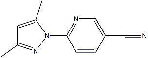 6-(3,5-dimethyl-1H-pyrazol-1-yl)nicotinonitrile Struktur