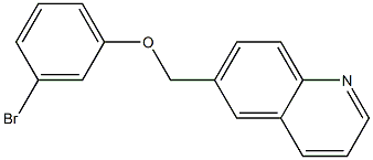 6-(3-bromophenoxymethyl)quinoline Struktur