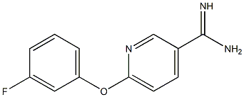 6-(3-fluorophenoxy)pyridine-3-carboximidamide Struktur