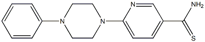 6-(4-phenylpiperazin-1-yl)pyridine-3-carbothioamide Struktur