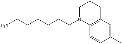 6-(6-methyl-1,2,3,4-tetrahydroquinolin-1-yl)hexan-1-amine Struktur