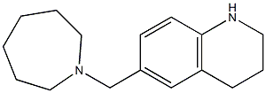 6-(azepan-1-ylmethyl)-1,2,3,4-tetrahydroquinoline Struktur