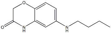 6-(butylamino)-3,4-dihydro-2H-1,4-benzoxazin-3-one Struktur