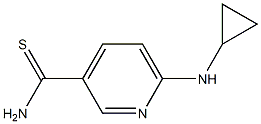 6-(cyclopropylamino)pyridine-3-carbothioamide Struktur