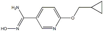 6-(cyclopropylmethoxy)-N'-hydroxypyridine-3-carboximidamide Struktur