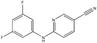 6-[(3,5-difluorophenyl)amino]nicotinonitrile Struktur