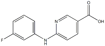 6-[(3-fluorophenyl)amino]pyridine-3-carboxylic acid Struktur