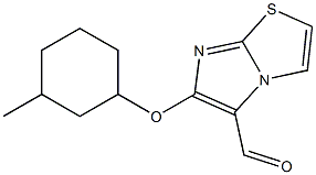 6-[(3-methylcyclohexyl)oxy]imidazo[2,1-b][1,3]thiazole-5-carbaldehyde Struktur