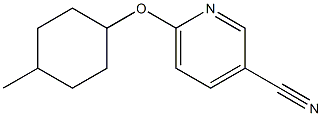 6-[(4-methylcyclohexyl)oxy]pyridine-3-carbonitrile Struktur