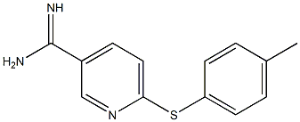 6-[(4-methylphenyl)sulfanyl]pyridine-3-carboximidamide Struktur