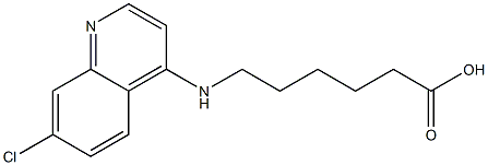 6-[(7-chloroquinolin-4-yl)amino]hexanoic acid Struktur