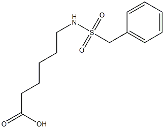 6-[(benzylsulfonyl)amino]hexanoic acid Struktur