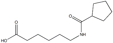 6-[(cyclopentylcarbonyl)amino]hexanoic acid Struktur