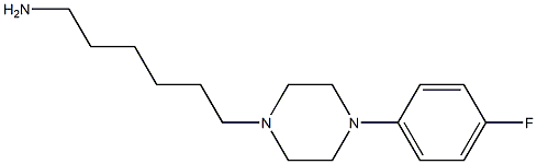 6-[4-(4-fluorophenyl)piperazin-1-yl]hexan-1-amine Struktur