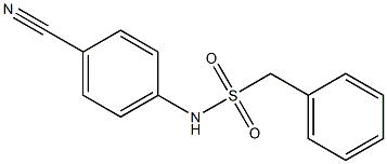 N-(4-cyanophenyl)-1-phenylmethanesulfonamide Struktur