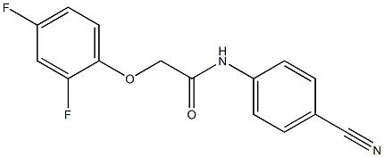 N-(4-cyanophenyl)-2-(2,4-difluorophenoxy)acetamide Struktur