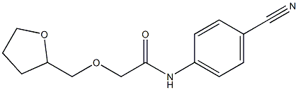 N-(4-cyanophenyl)-2-(oxolan-2-ylmethoxy)acetamide Struktur