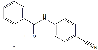 N-(4-cyanophenyl)-2-(trifluoromethyl)benzamide Struktur