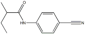 N-(4-cyanophenyl)-2-methylbutanamide Struktur