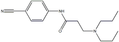 N-(4-cyanophenyl)-3-(dipropylamino)propanamide Struktur