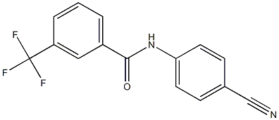 N-(4-cyanophenyl)-3-(trifluoromethyl)benzamide Struktur