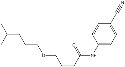 N-(4-cyanophenyl)-4-[(4-methylpentyl)oxy]butanamide Struktur